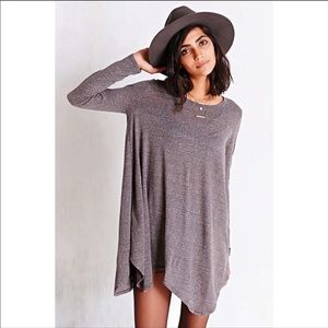 BDG Gray Asymmetrical Hem Dress